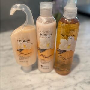 NEW Avon Senses Silky Vanilla Orchid Trio